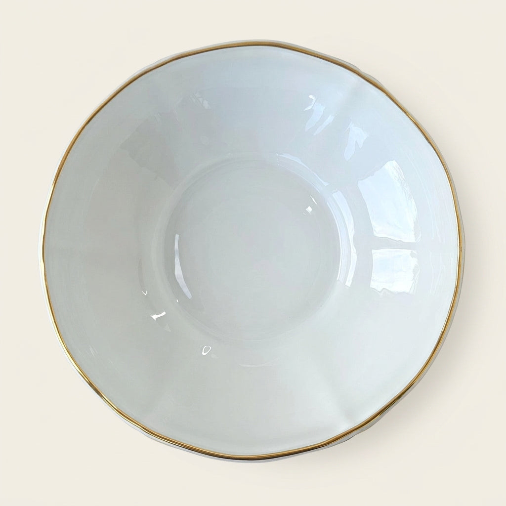 Grand saladier – Manufacture Royale / Société Porcelainière Limousine – Limoges, 2e moitié du XXᵉ s.