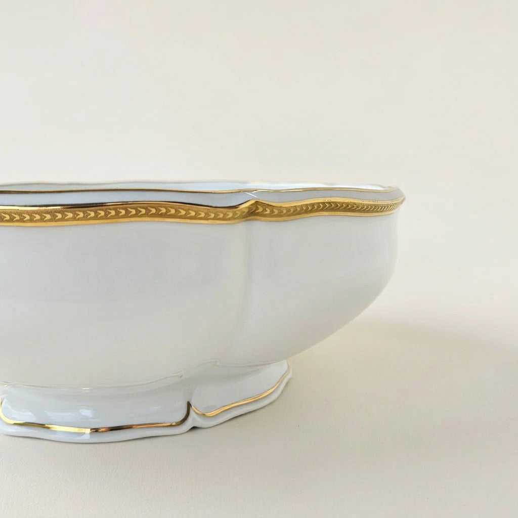Grand saladier – Manufacture Royale / Société Porcelainière Limousine – Limoges, 2e moitié du XXᵉ s.