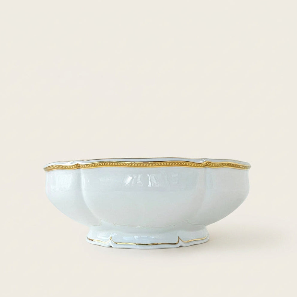 Grand saladier – Manufacture Royale / Société Porcelainière Limousine – Limoges, 2e moitié du XXᵉ s.