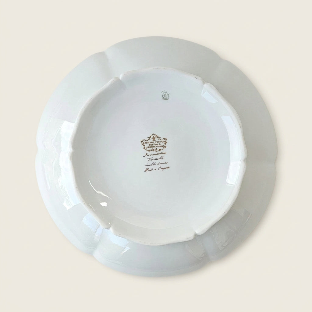 Grand saladier – Manufacture Royale / Société Porcelainière Limousine – Limoges, 2e moitié du XXᵉ s.