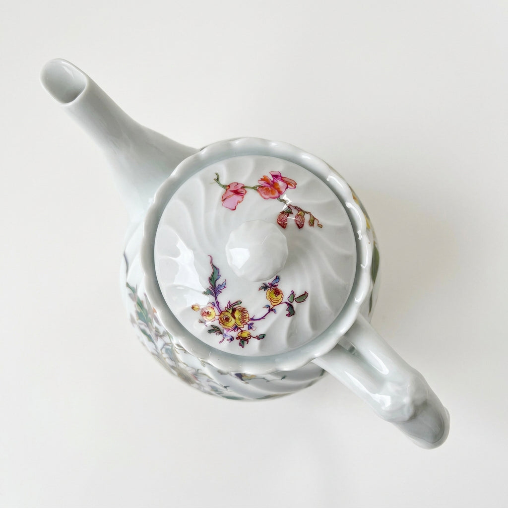 Petite cafetière / Théière – Décor japonisant – Manufacture Haviland – Limoges, 2e moitié du XXᵉ s.