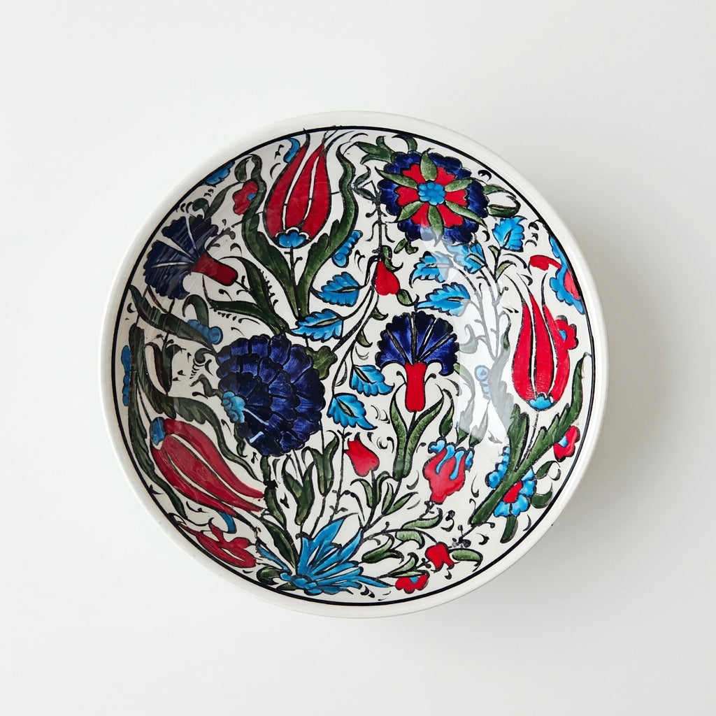 Paire de bols peints à la main – Céramique d’Iznik – Turquie, v. 2020