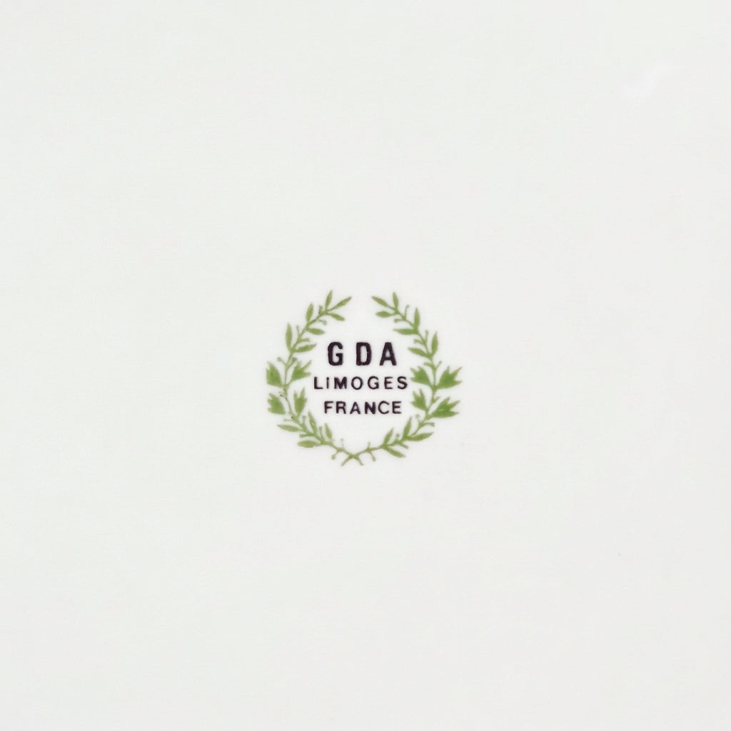 Assiette plate – Manufacture G.D.A. (Gérard, Dufraisseix & Abbot) – Limoges, v. 1955–1965