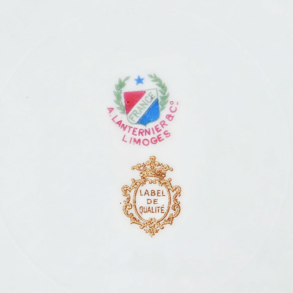 Lot de deux assiettes creuses – Manufacture A. Lanternier – Limoges, v. 1955–1965