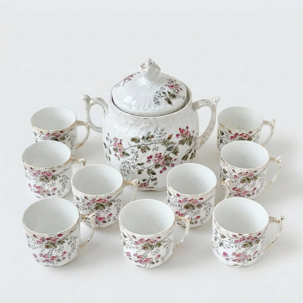 Service à café ancien – Manufacture Léon Sazerat – Limoges, v. 1890