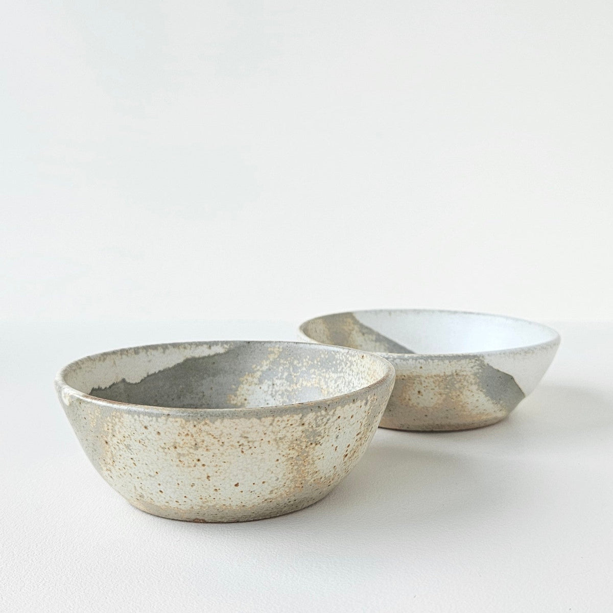 Set of Two Glazed Stoneware Small Serving Dishes – Anne-Cécile Prunier – Ambrugeat (Corrèze), 2026