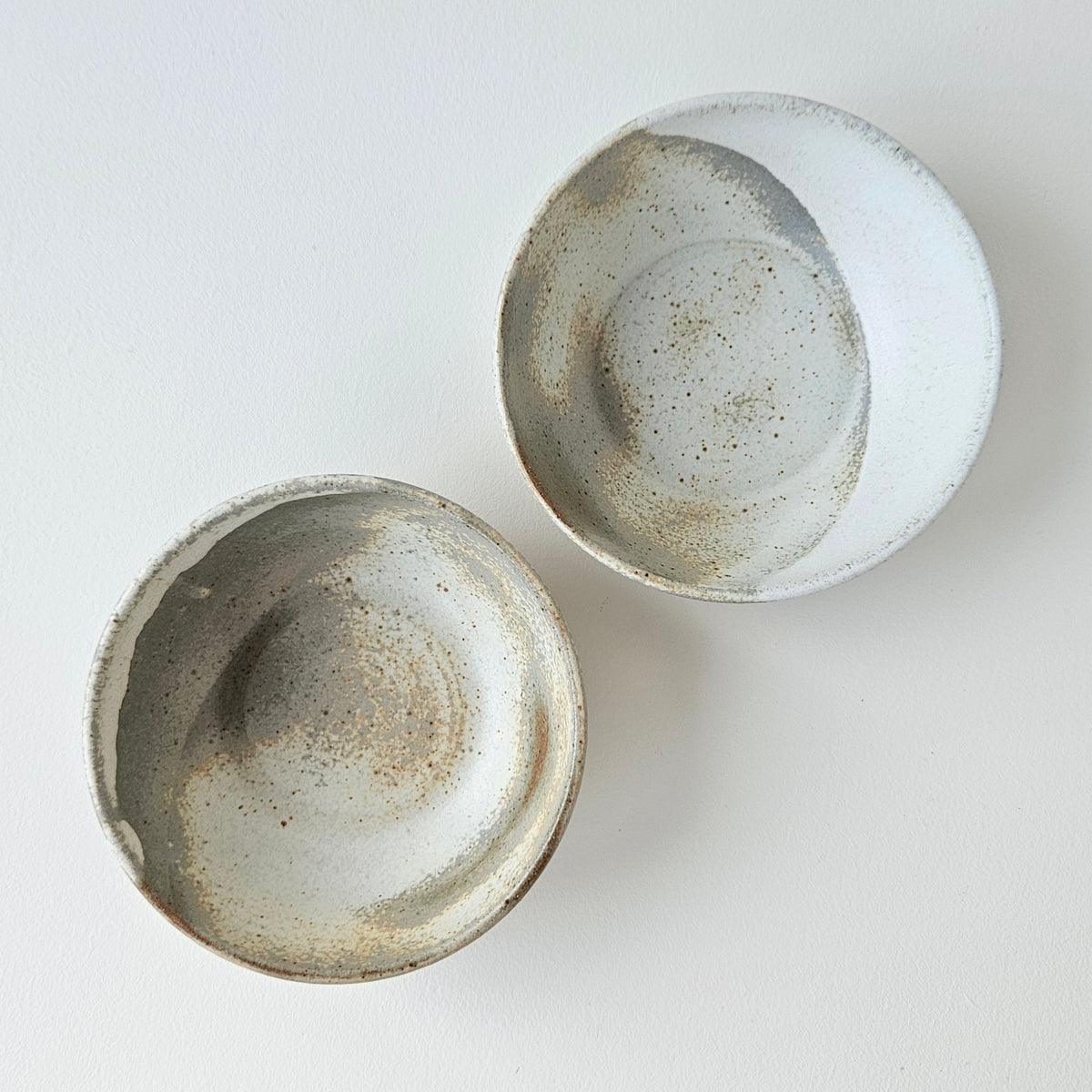 Set of Two Glazed Stoneware Small Serving Dishes – Anne-Cécile Prunier – Ambrugeat (Corrèze), 2026