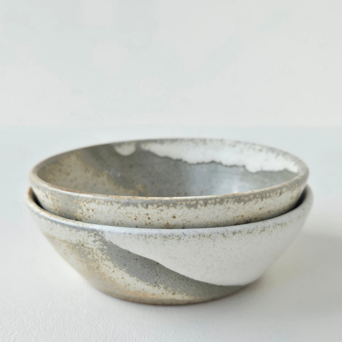 Set of Two Glazed Stoneware Small Serving Dishes – Anne-Cécile Prunier – Ambrugeat (Corrèze), 2026