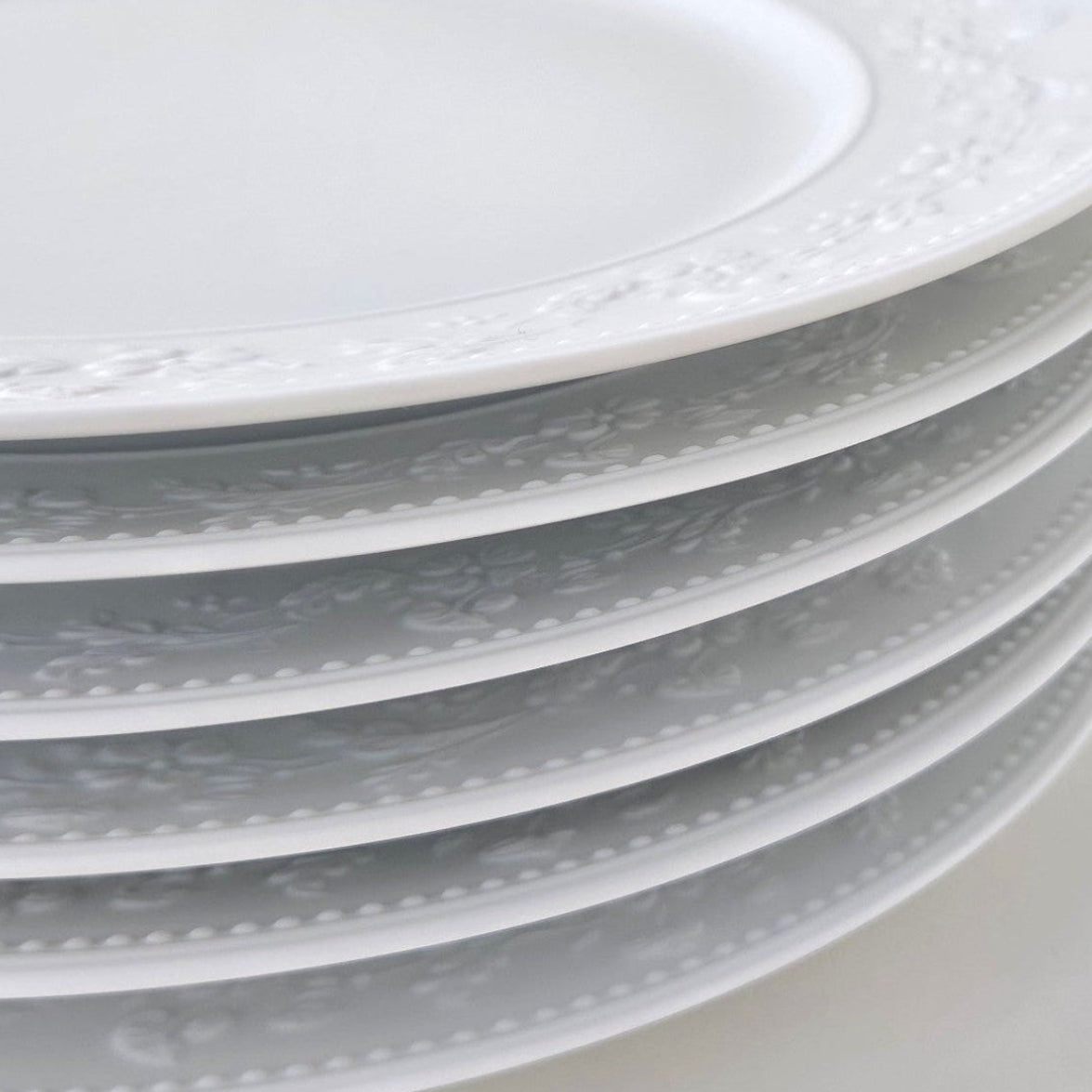Suite de six assiettes plates – Georgia – Manufacture J.L. Coquet – Saint-Léonard-de-Noblat, XXIe s.