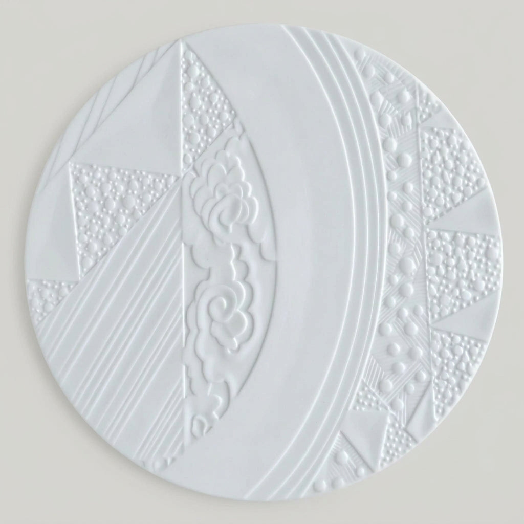 Bottle Coaster – Biscuit Porcelain – Manufacture J.L. Coquet – Saint-Léonard-de-Noblat, 21st Century
