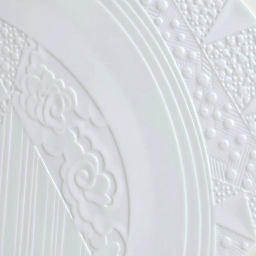Bottle Coaster – Biscuit Porcelain – Manufacture J.L. Coquet – Saint-Léonard-de-Noblat, 21st Century