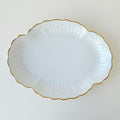 Oval Serving Platter – Gold Trim – Manufacture Chastagner – Limoges, 2nd Half of the 20th Century