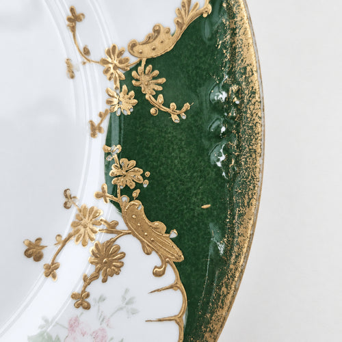 Assiette ancienne – Manufacture Balleroy, Mandavy et de Mavaleix – Limoges, v. 1904-1908