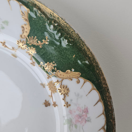 Assiette ancienne – Manufacture Balleroy, Mandavy et de Mavaleix – Limoges, v. 1904-1908