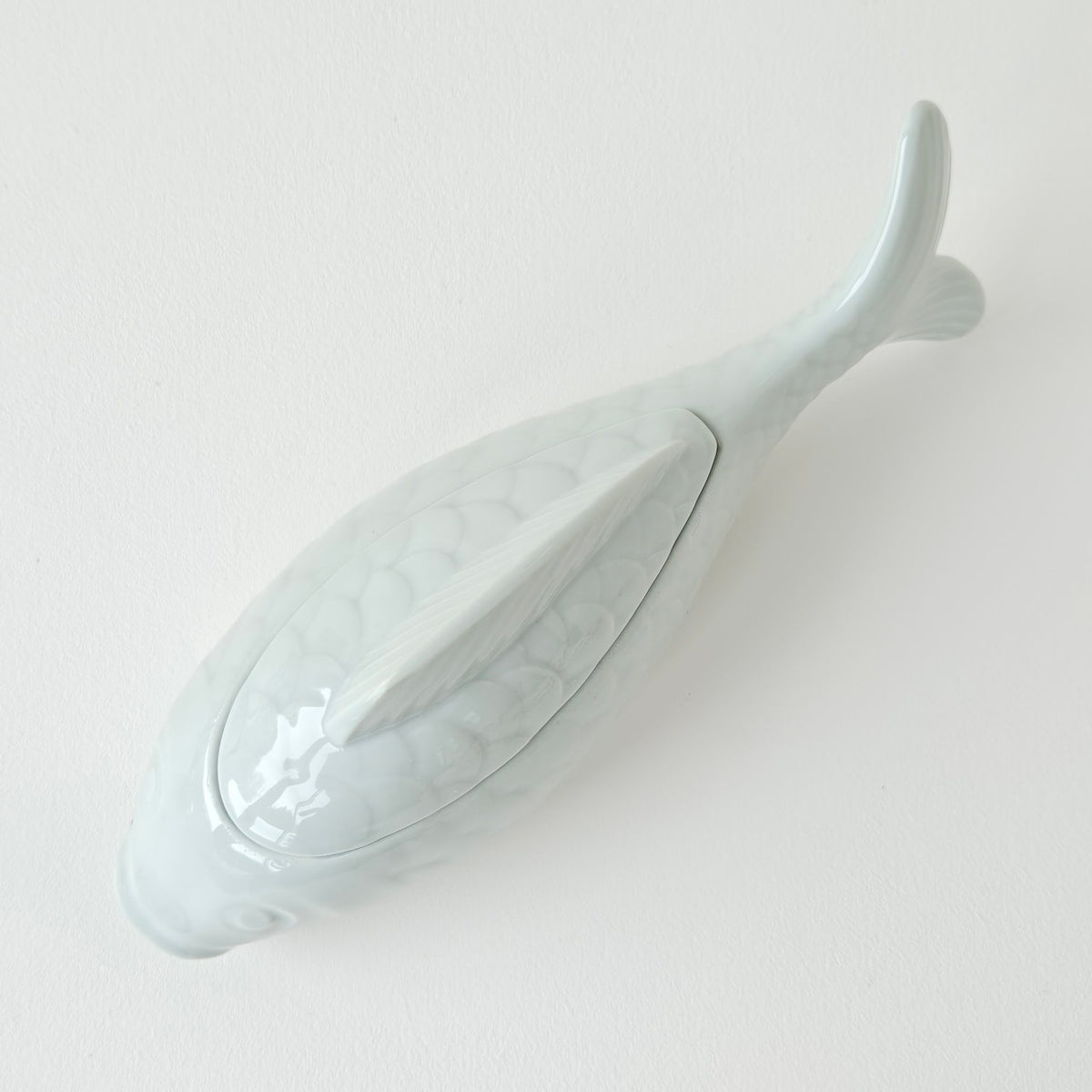 Boîte à bijoux en porcelaine céladon – France, v. 1960-1970
