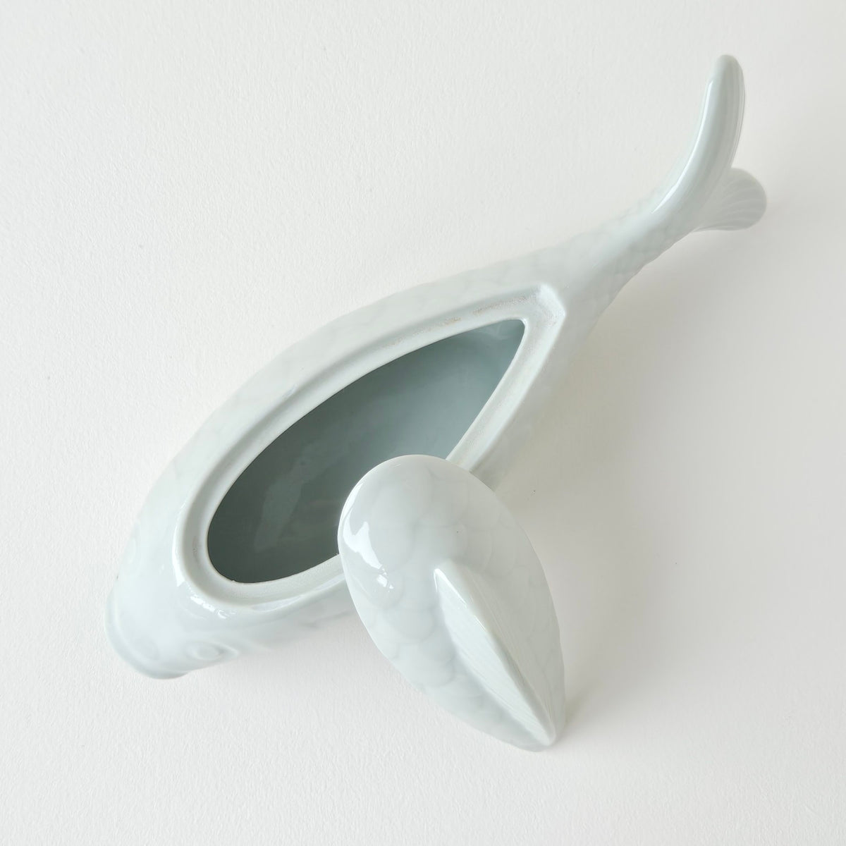 Boîte à bijoux en porcelaine céladon – France, v. 1960-1970