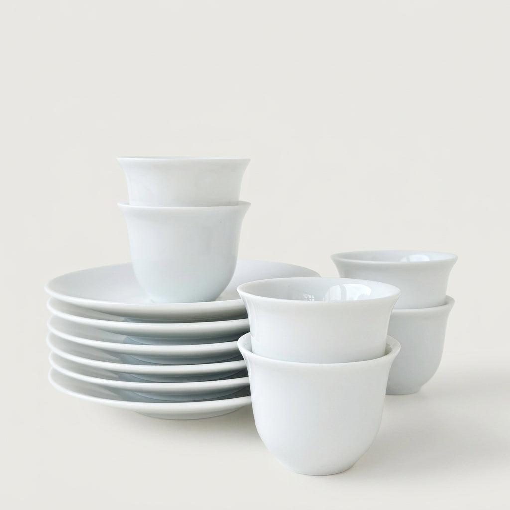 Paire de coquetiers et leurs soucoupes – Manufacture J.L. Coquet – Saint-Léonard-de-Noblat, XXIe s.