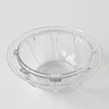 Coupelle en verre moulé à décor perlé et rayonnant – XXᵉ siècle