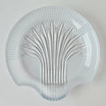 Dessous de bouteille en verre moulé à décor rayonnant – XXᵉ siècle