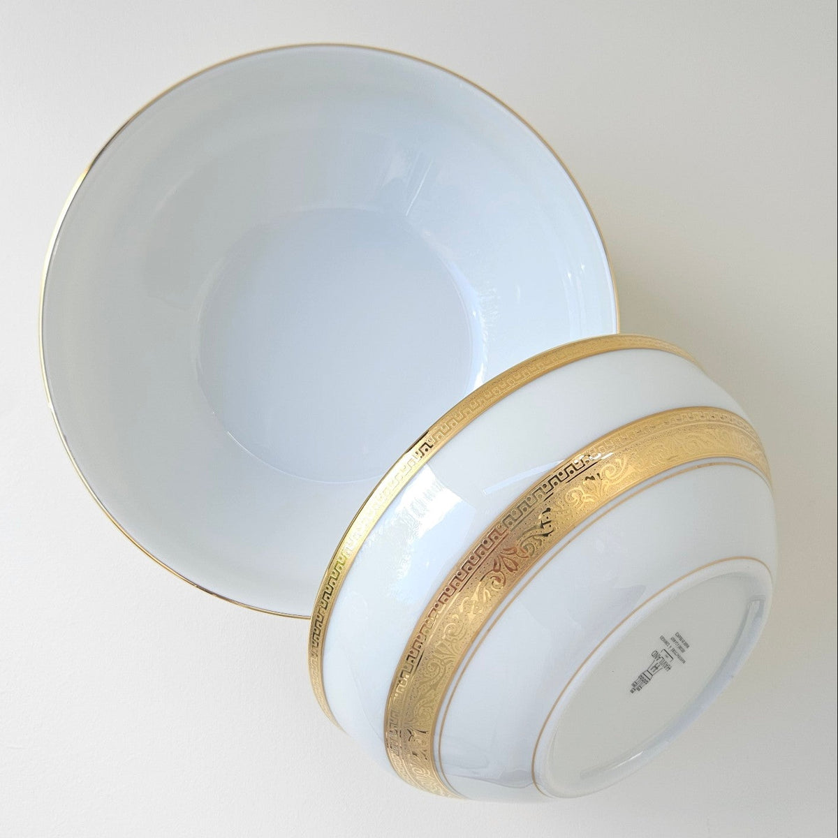 Quatre coupes à salade individuelles – Incrustation – Manufacture Haviland – Limoges, XXIe s.