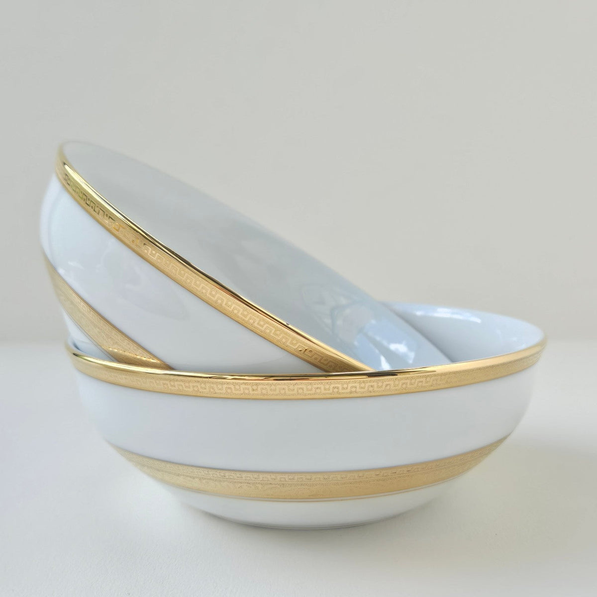 Deux coupes à salade individuelles – Incrustation – Manufacture Haviland – Limoges, XXIe s.