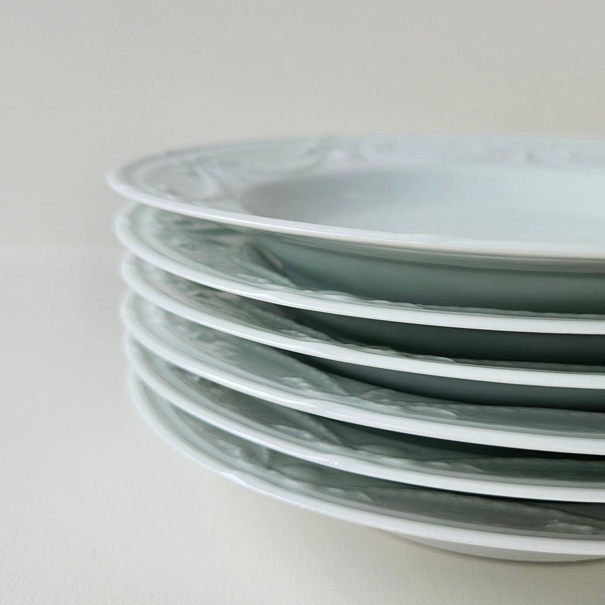 Set of Six Soup Plates – Manufacture Lafarge – Limoges, c. 1970