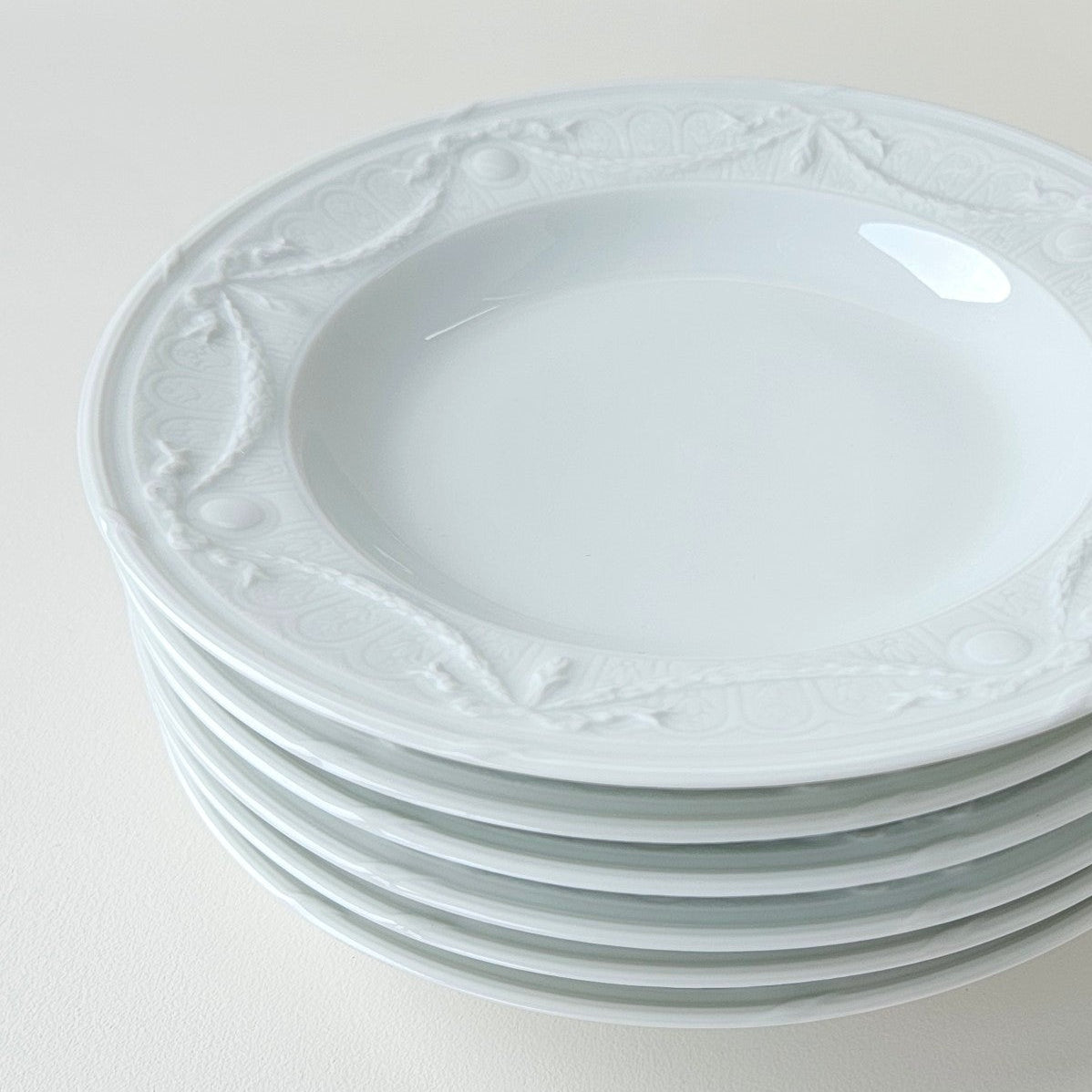 Set of Six Soup Plates – Manufacture Lafarge – Limoges, c. 1970
