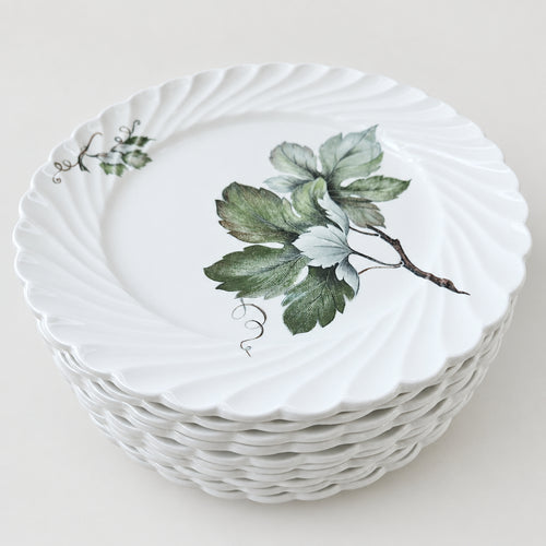 Dessert Plates in Fine Earthenware – Manufacture K&G – Lunéville, c. 1970-1980