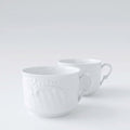 Paire de tasses à thé ou à chocolat chaud – Manufacture Chastagner – Limoges, 2e moitié du XXᵉ s.