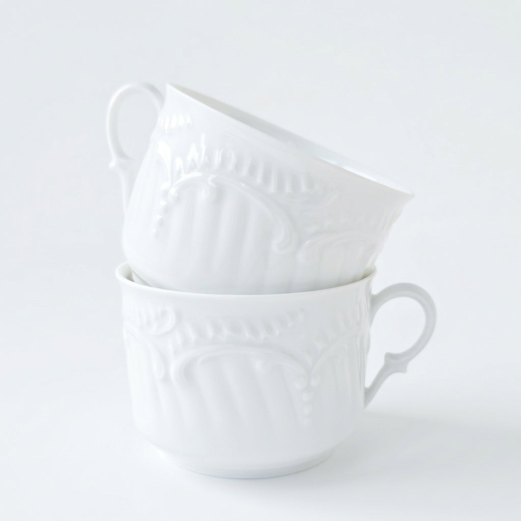 Paire de tasses à thé ou à chocolat chaud – Manufacture Chastagner – Limoges, 2e moitié du XXᵉ s.