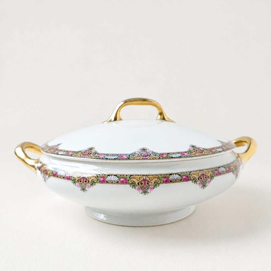 Small Covered Vegetable Dish – Elite Works (Bawo & Dotter) – Limoges, c. 1900–1914
