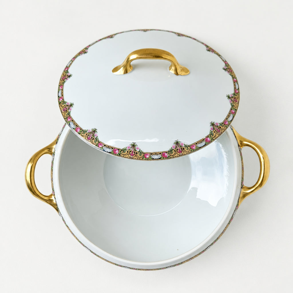 Small Covered Vegetable Dish – Elite Works (Bawo & Dotter) – Limoges, c. 1900–1914