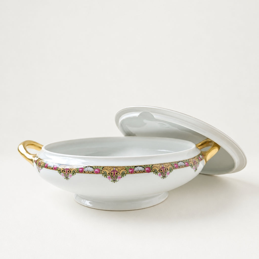 Small Covered Vegetable Dish – Elite Works (Bawo & Dotter) – Limoges, c. 1900–1914