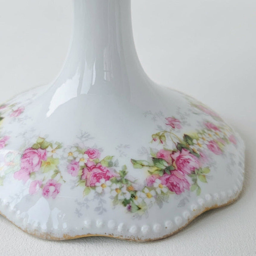 Compotier haut / Présentoir à petits gâteaux – Belle Époque – Manufacture A. Lanternier – Limoges, v. 1895–1905