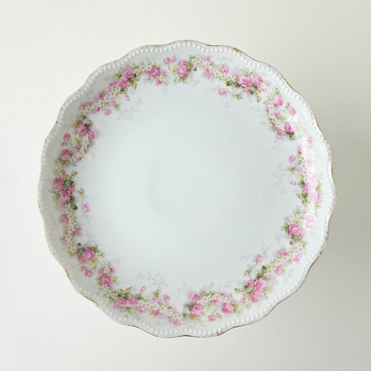 Compotier haut / Présentoir à petits gâteaux – Belle Époque – Manufacture A. Lanternier – Limoges, v. 1895–1905
