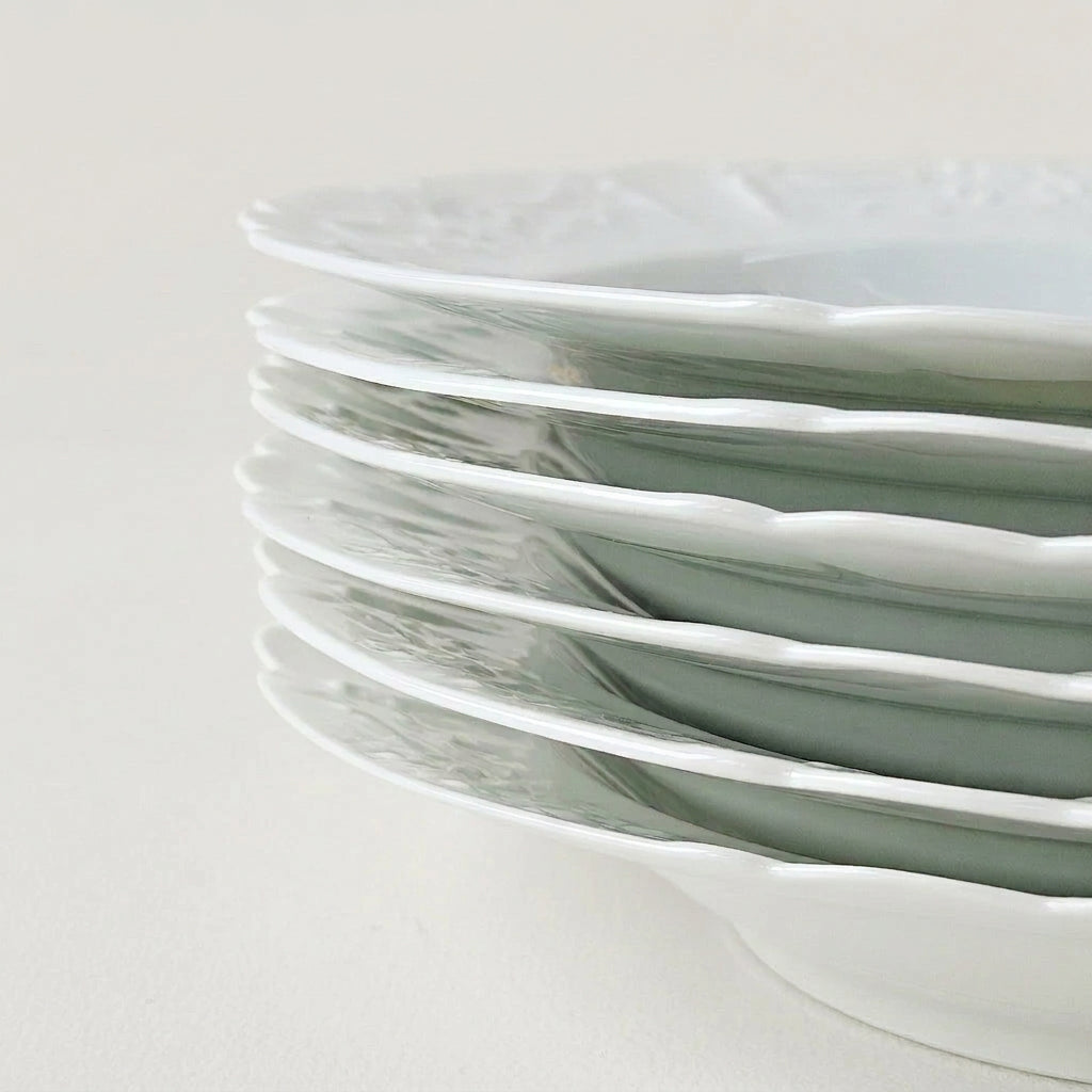 Set of Six Soup Plates – Manufacture Lafarge & Cie – Limoges, c. 1960–1970