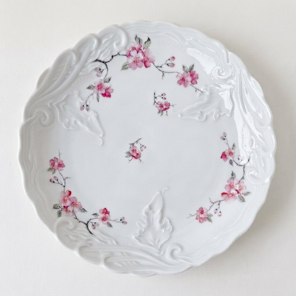Plat de service creux – Décor japonisant – Limoges, 2e moitié du XXᵉ s.