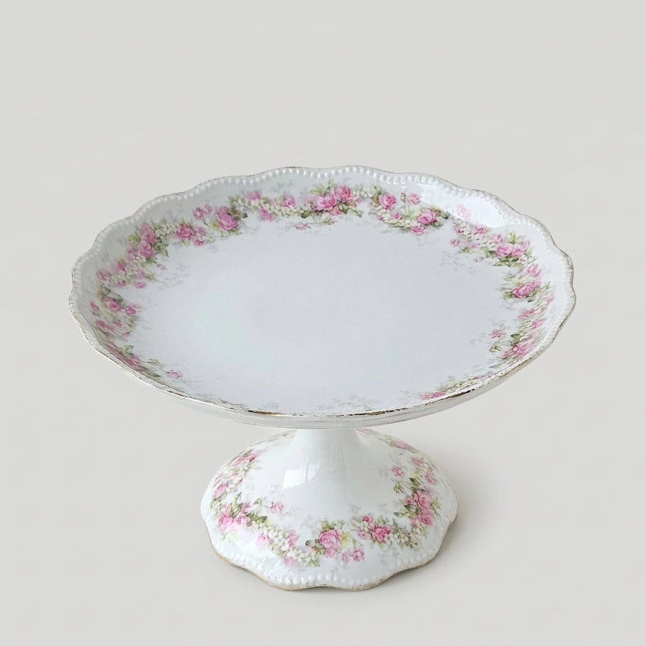 Compotier haut / Présentoir à petits gâteaux – Belle Époque – Manufacture A. Lanternier – Limoges, v. 1895–1905
