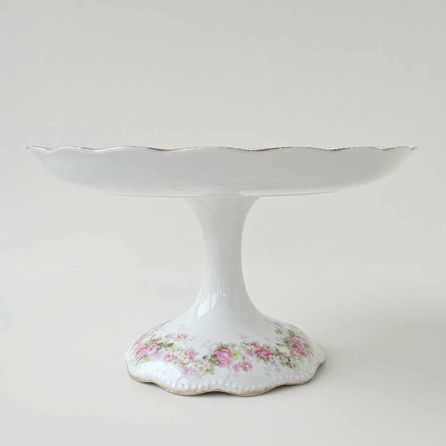Compotier haut / Présentoir à petits gâteaux – Belle Époque – Manufacture A. Lanternier – Limoges, v. 1895–1905