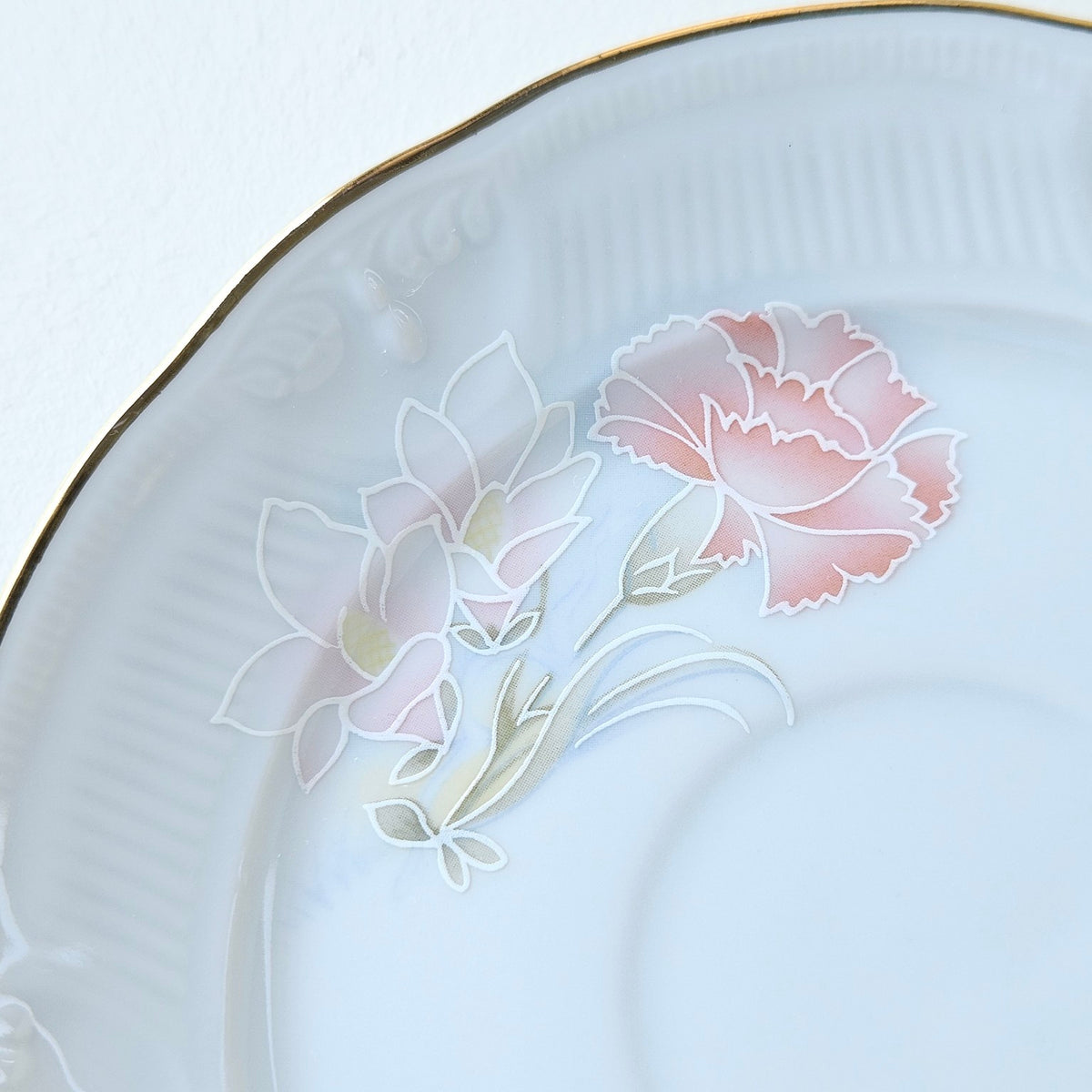 Tea Set – Pastel Floral Decoration – Manufacture Feuillade Porcelaine – Limoges, c. 1980