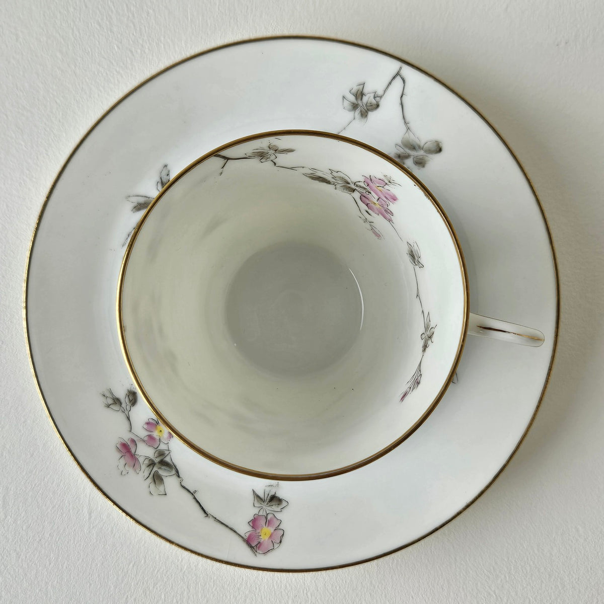 Tasses à café et leurs soucoupes – Manufacture Jean Pouyat – Limoges, v. 1900-1910
