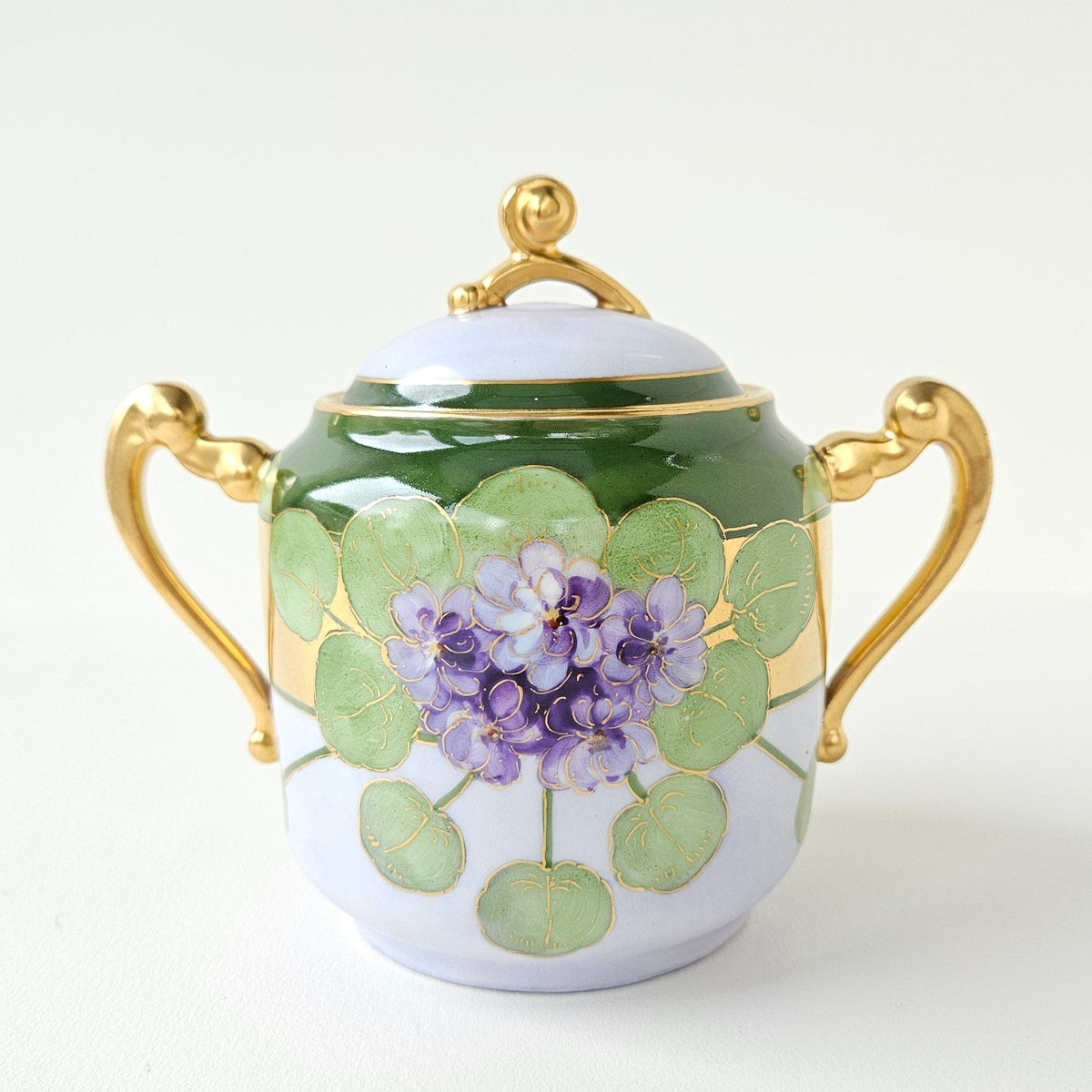 Sucrier Couvert – Art nouveau – Manufacture Plainemaison Frères – Limoges, v. 1905-1910