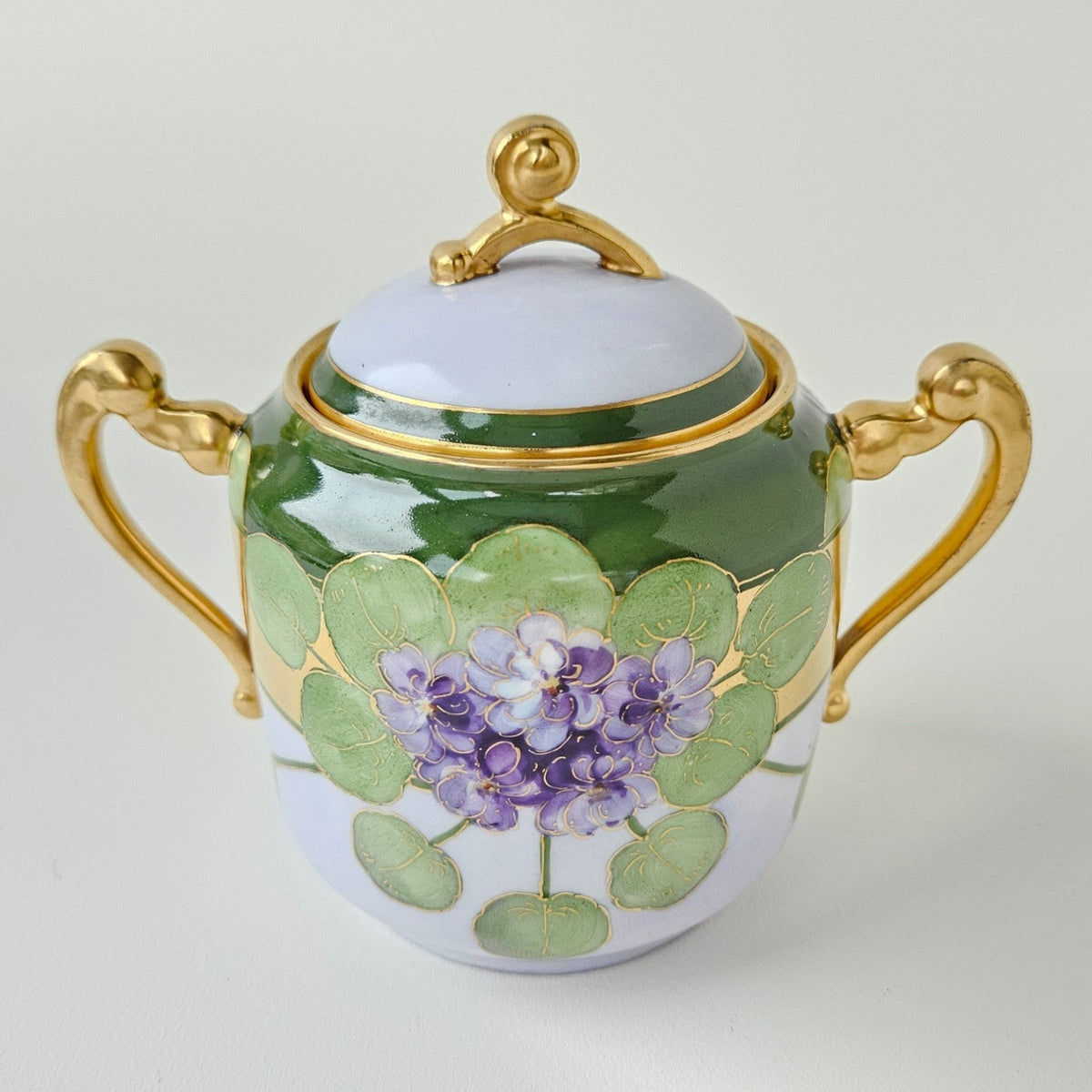 Sucrier Couvert – Art nouveau – Manufacture Plainemaison Frères – Limoges, v. 1905-1910