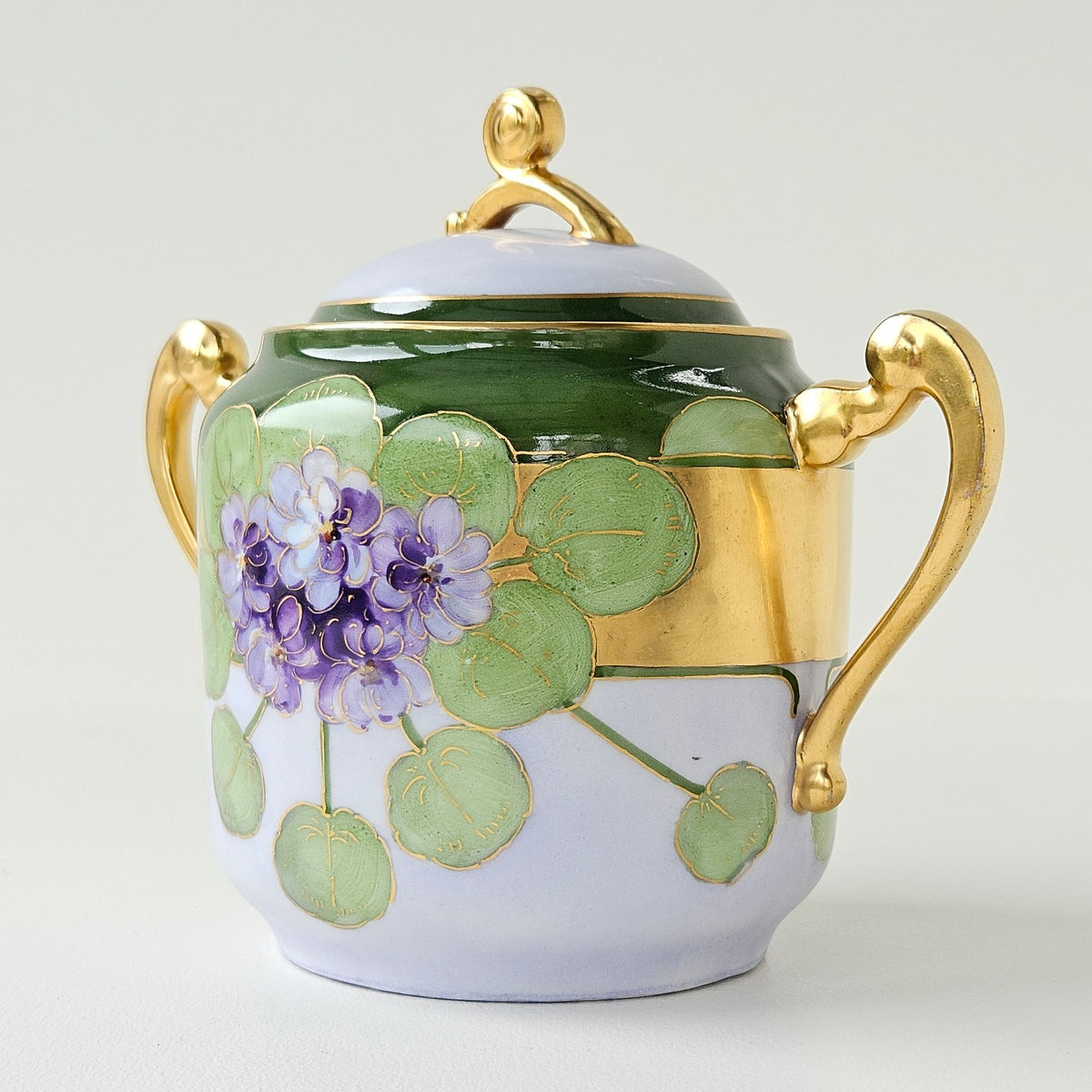 Sucrier Couvert – Art nouveau – Manufacture Plainemaison Frères – Limoges, v. 1905-1910