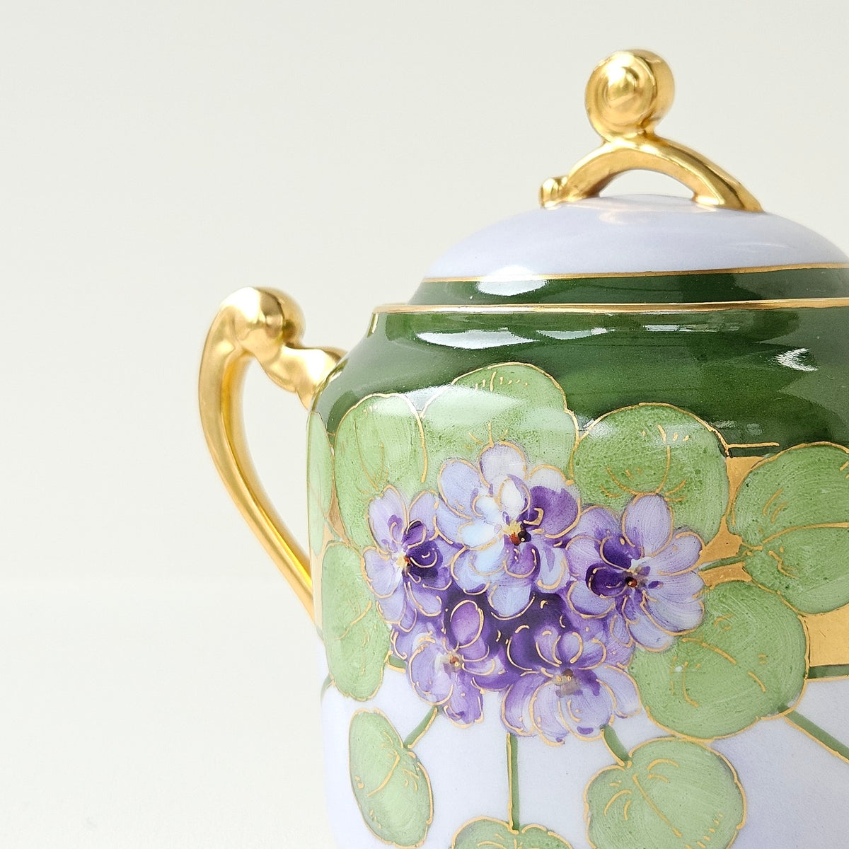 Sucrier Couvert – Art nouveau – Manufacture Plainemaison Frères – Limoges, v. 1905-1910