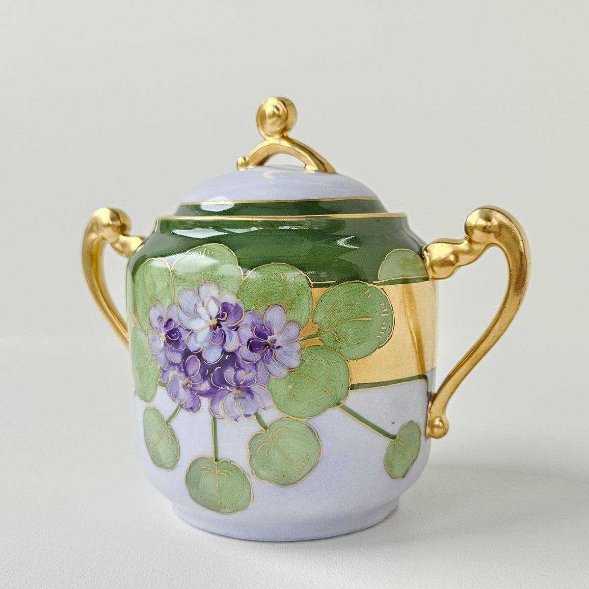 Sucrier Couvert – Art nouveau – Manufacture Plainemaison Frères – Limoges, v. 1905-1910