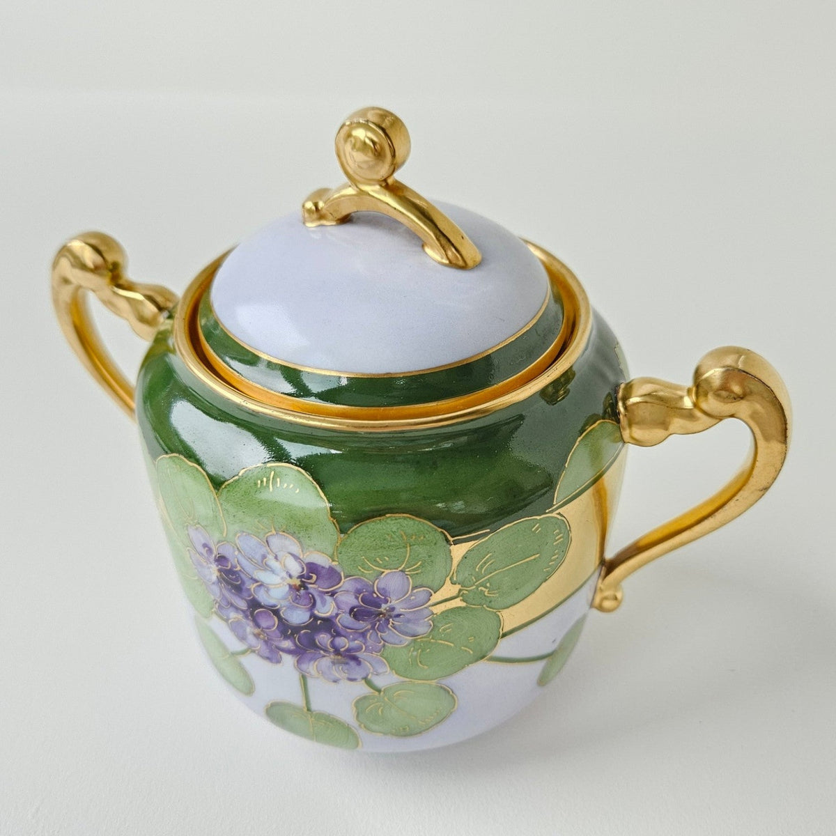 Sucrier Couvert – Art nouveau – Manufacture Plainemaison Frères – Limoges, v. 1905-1910