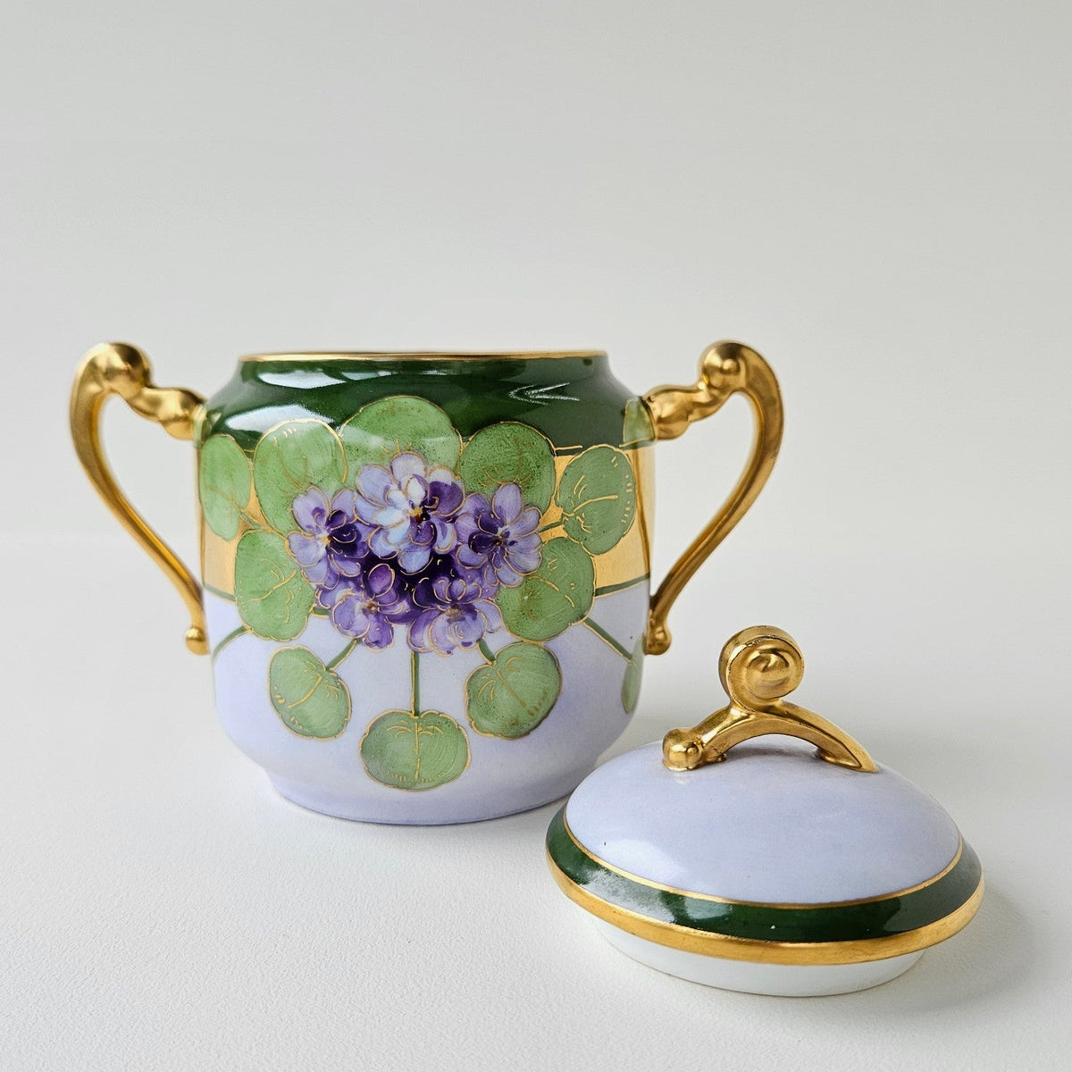Sucrier Couvert – Art nouveau – Manufacture Plainemaison Frères – Limoges, v. 1905-1910