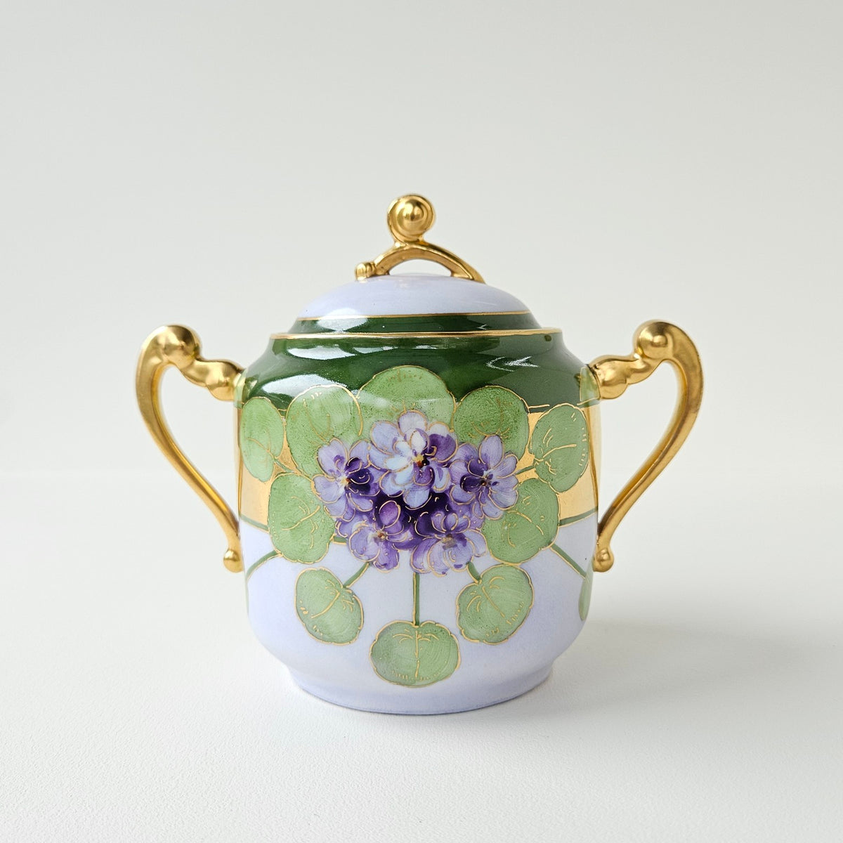 Sucrier Couvert – Art nouveau – Manufacture Plainemaison Frères – Limoges, v. 1905-1910