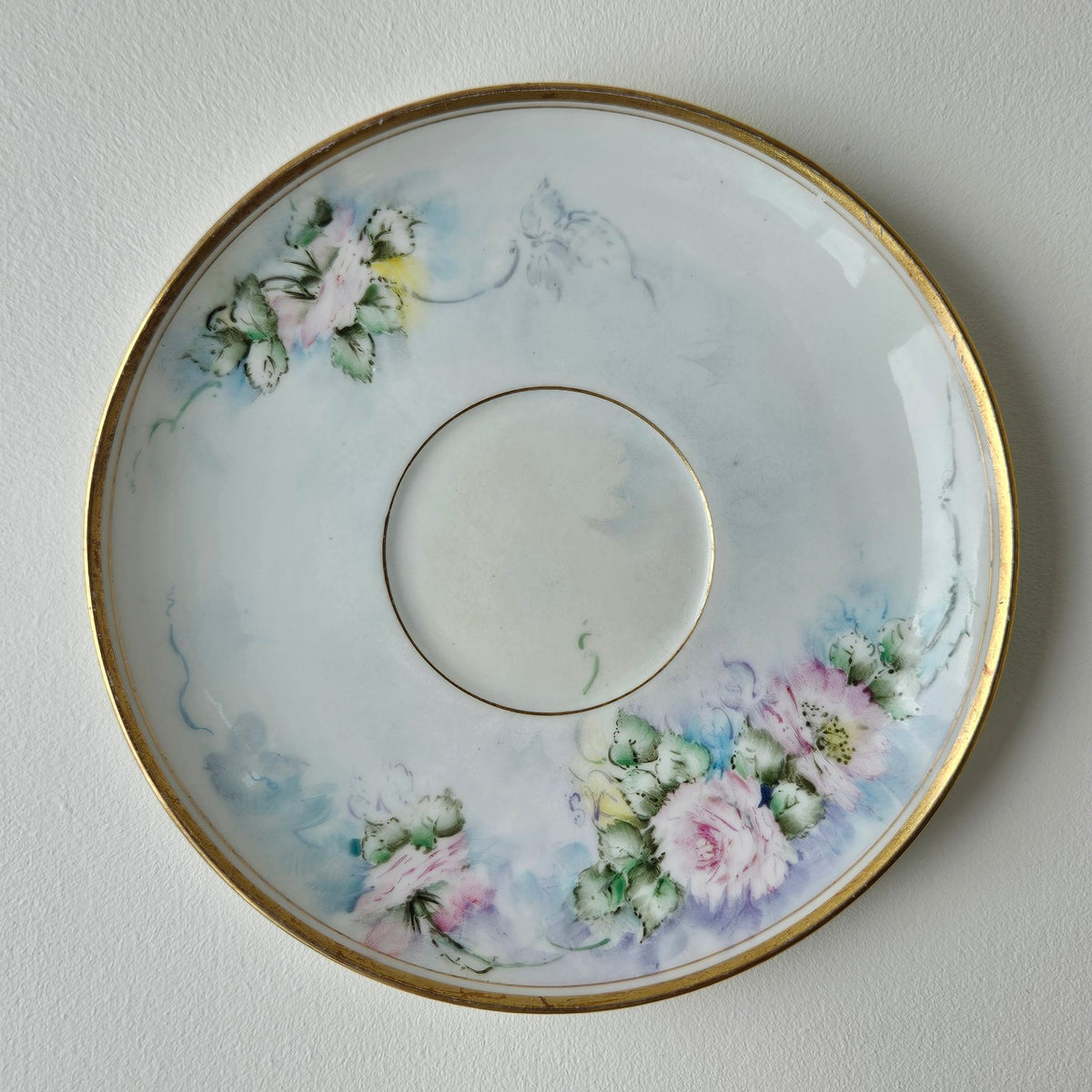 Tasse et soucoupe – Manufacture Elite Works (Bawo & Dotter) – Limoges, v. 1900